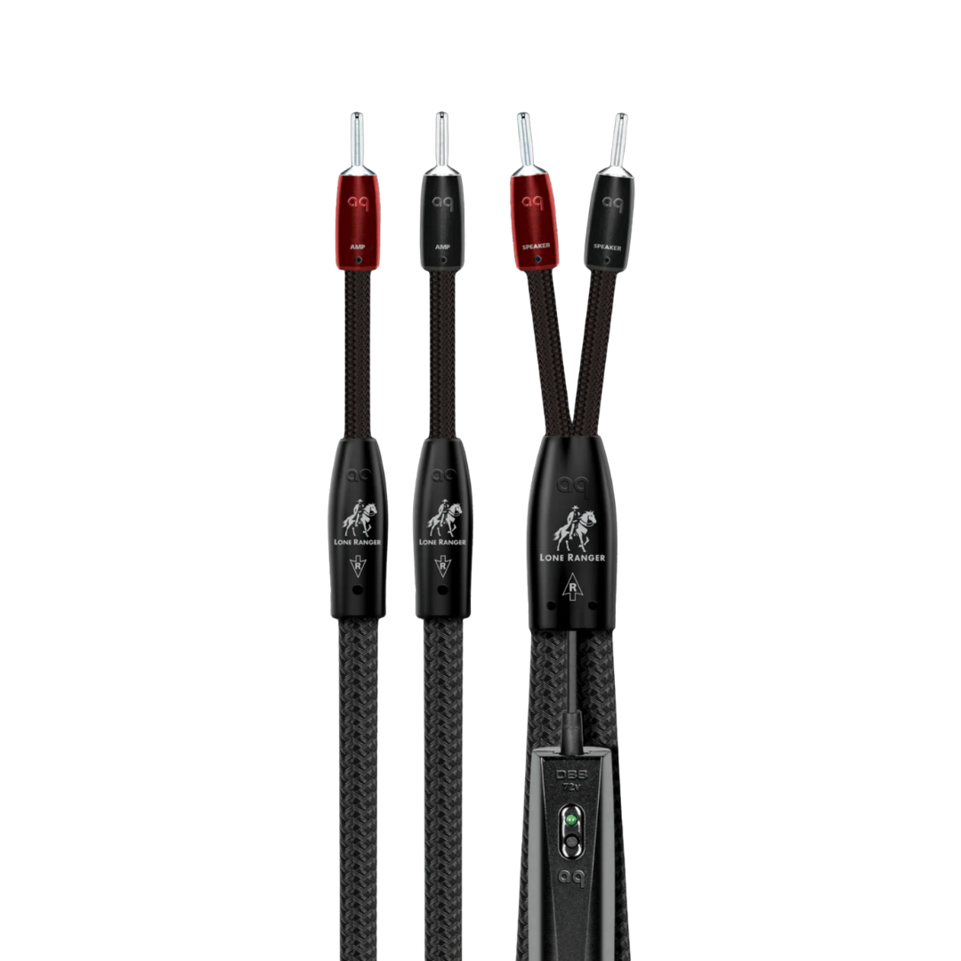 Lone Ranger Full-Range Speaker Cable ( 8 ft pair ) w/Bananas