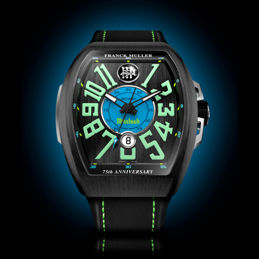 McIntosh Vanguard Classical Steel Black 75th Anniversary Watch by Franck Muller