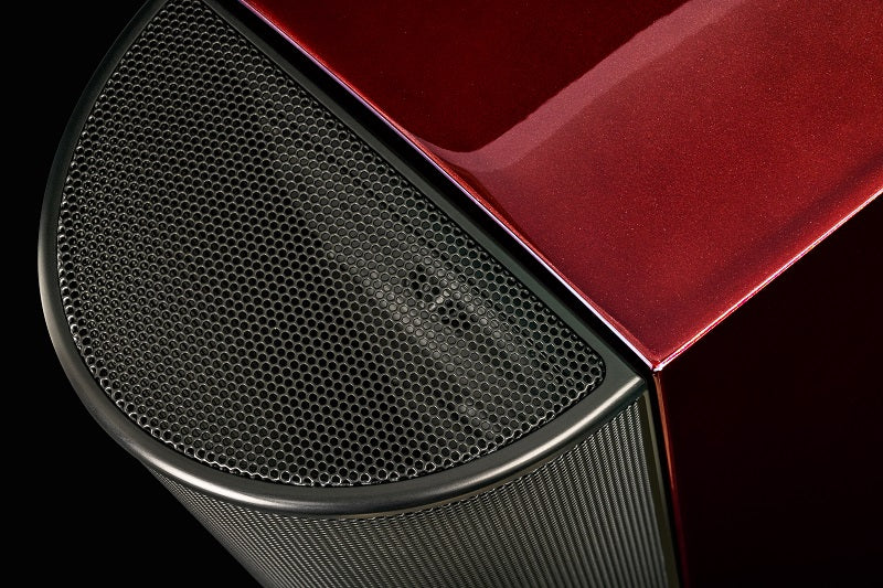 T66 Three-Way Tower Speaker with Powered-Bass - Santa Barbara Red