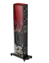 T66 Three-Way Tower Speaker with Powered-Bass - Santa Barbara Red