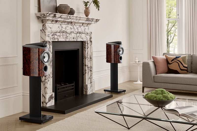 805 D4 Signature Stand Mount Speaker - California Burl Gloss