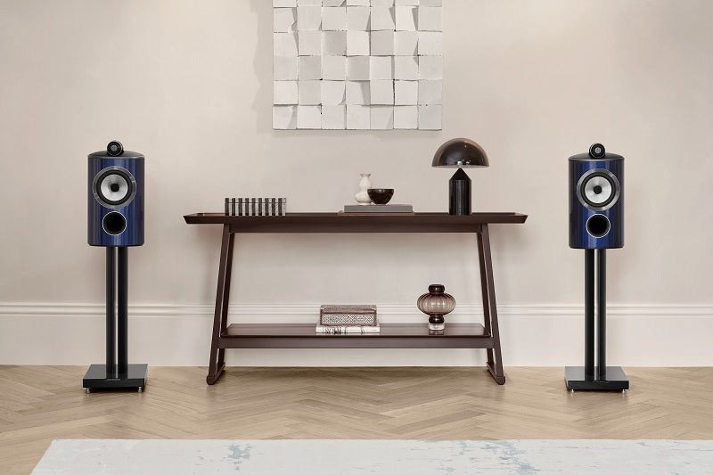 805 D4 Signature Stand Mount Speaker - Midnight Blue Metallic