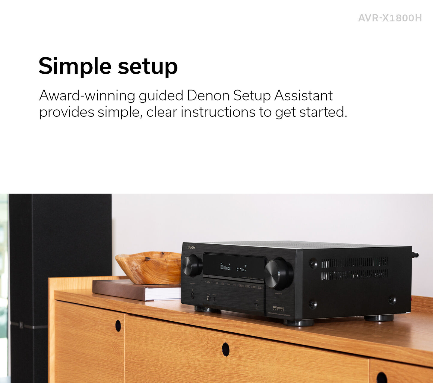 AVR-X1800H 7.2 Ch. 175W 8K AV Receiver with HEOS® Built-in