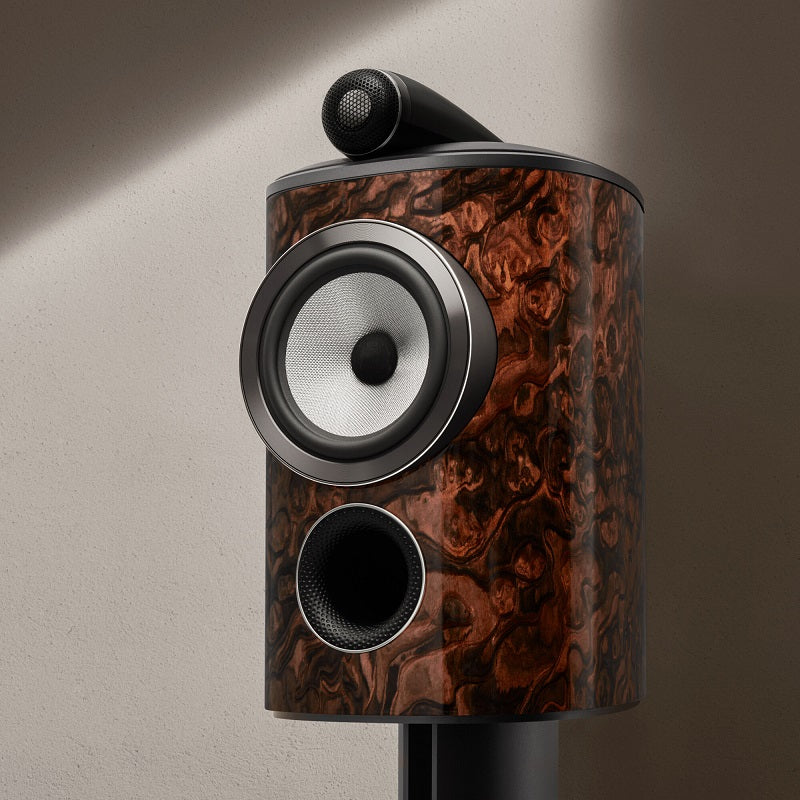 805 D4 Signature Stand Mount Speaker - California Burl Gloss