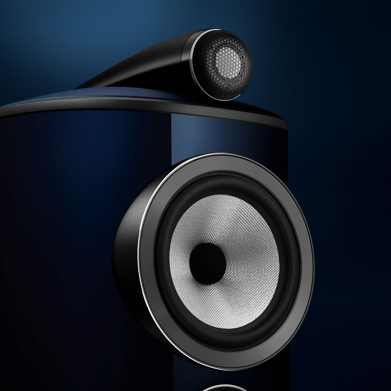 805 D4 Signature Stand Mount Speaker - Midnight Blue Metallic