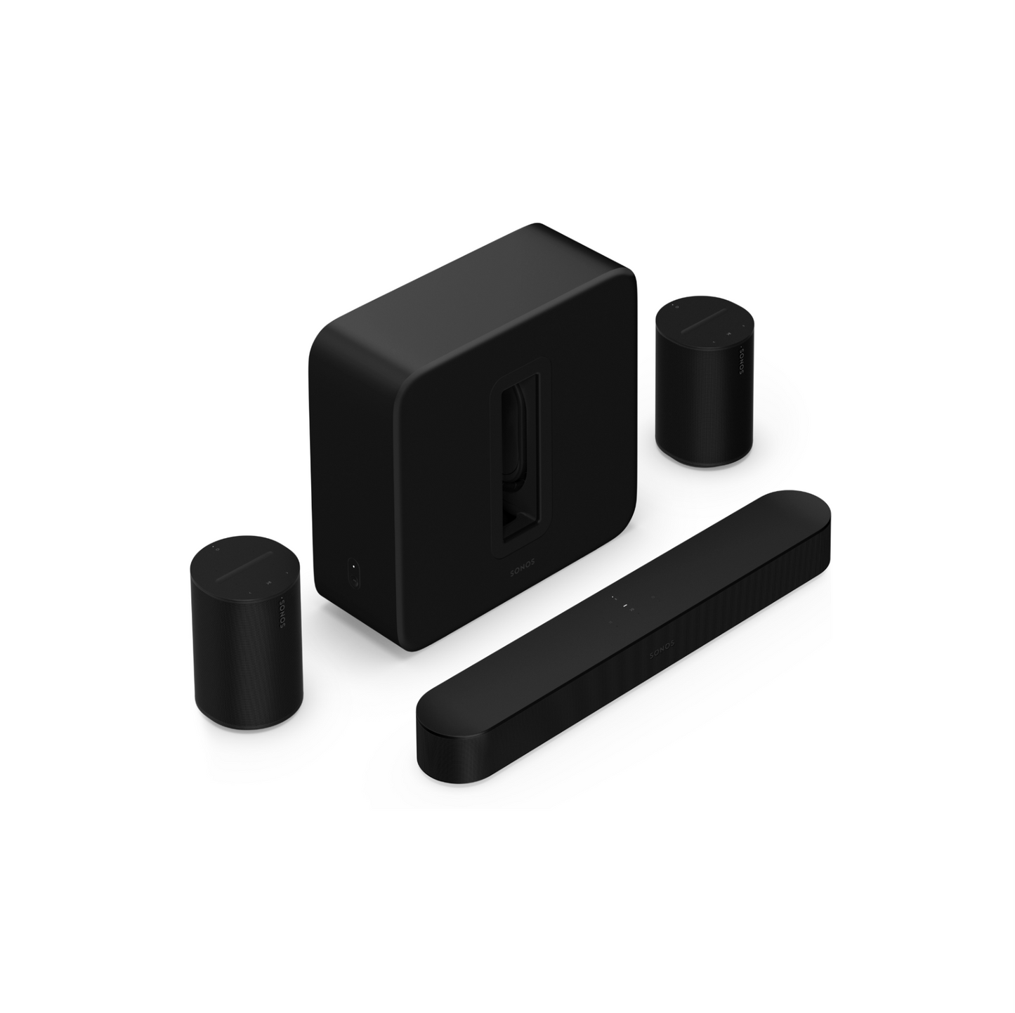 Premium Immersive Set with Beam (Beam + Sub 4 + 2x Era100) - Black