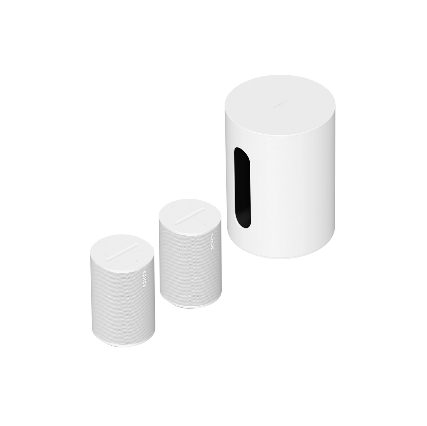 Home Theatre Completion Set with Sub Mini + 2x Era 100 - White