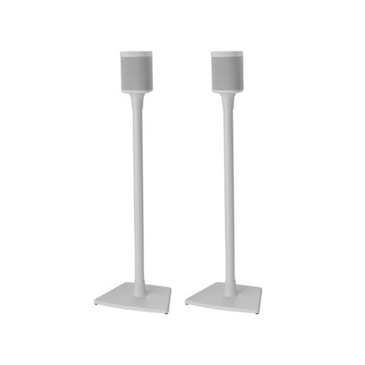 Sanus WSS22-W1 Speaker Stand Pair for Sonos One, Play:1 and Play:3 - White