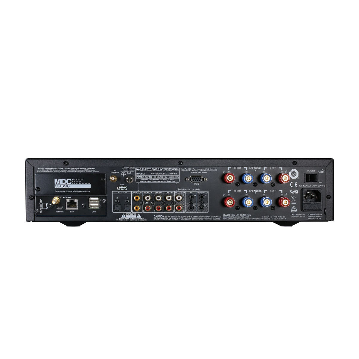 NAD C 368 Rear