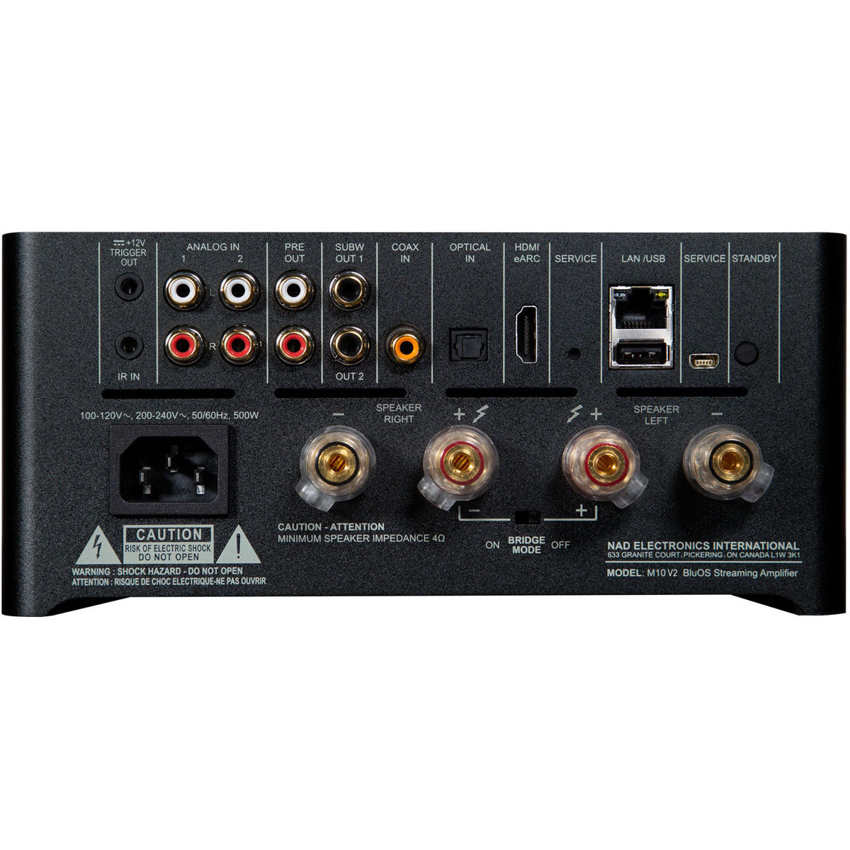 NAD M10 V2 – Rear