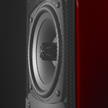 T44 Hybrid Floorstanding Loudspeaker Pair - Santa Barbara Red