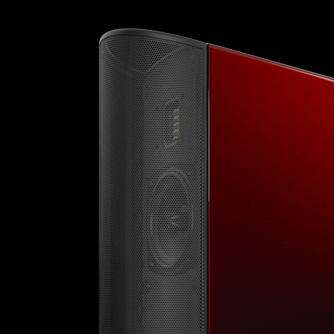 T44 Hybrid Floorstanding Loudspeaker Pair - Santa Barbara Red