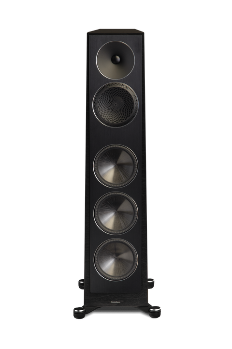 FOUNDER 120H Hybrid Floorstanding Speaker Pair - Black Walnut