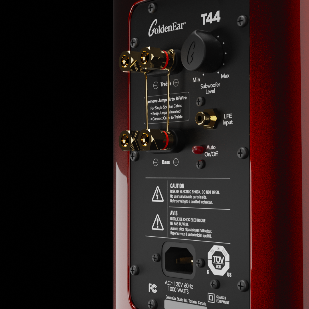 T44 Hybrid Floorstanding Loudspeaker Pair - Santa Barbara Red