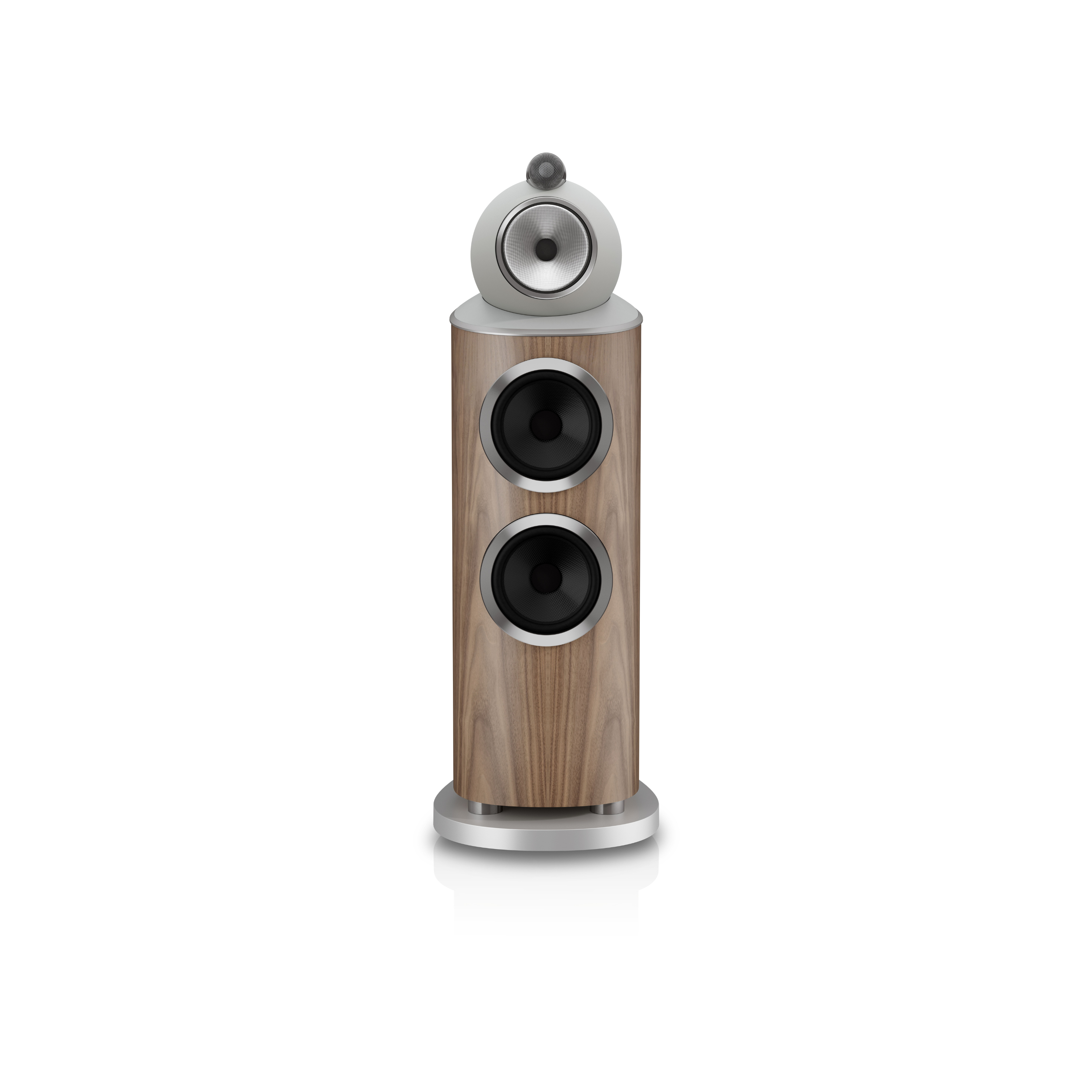 802 D5 Floor-standing Speaker Pair - Light Walnut