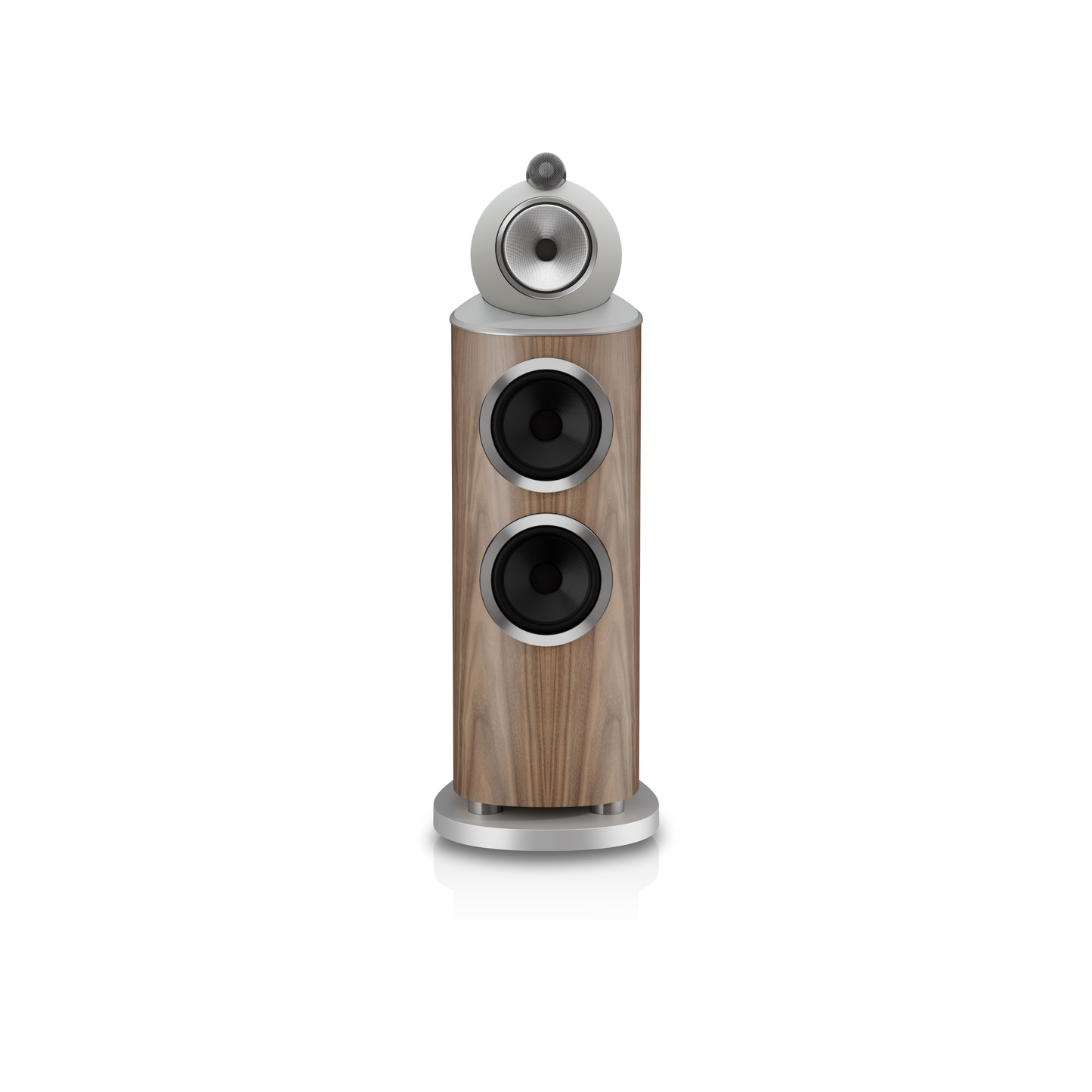 802 D5 Floor-standing Speaker Pair - Light Walnut
