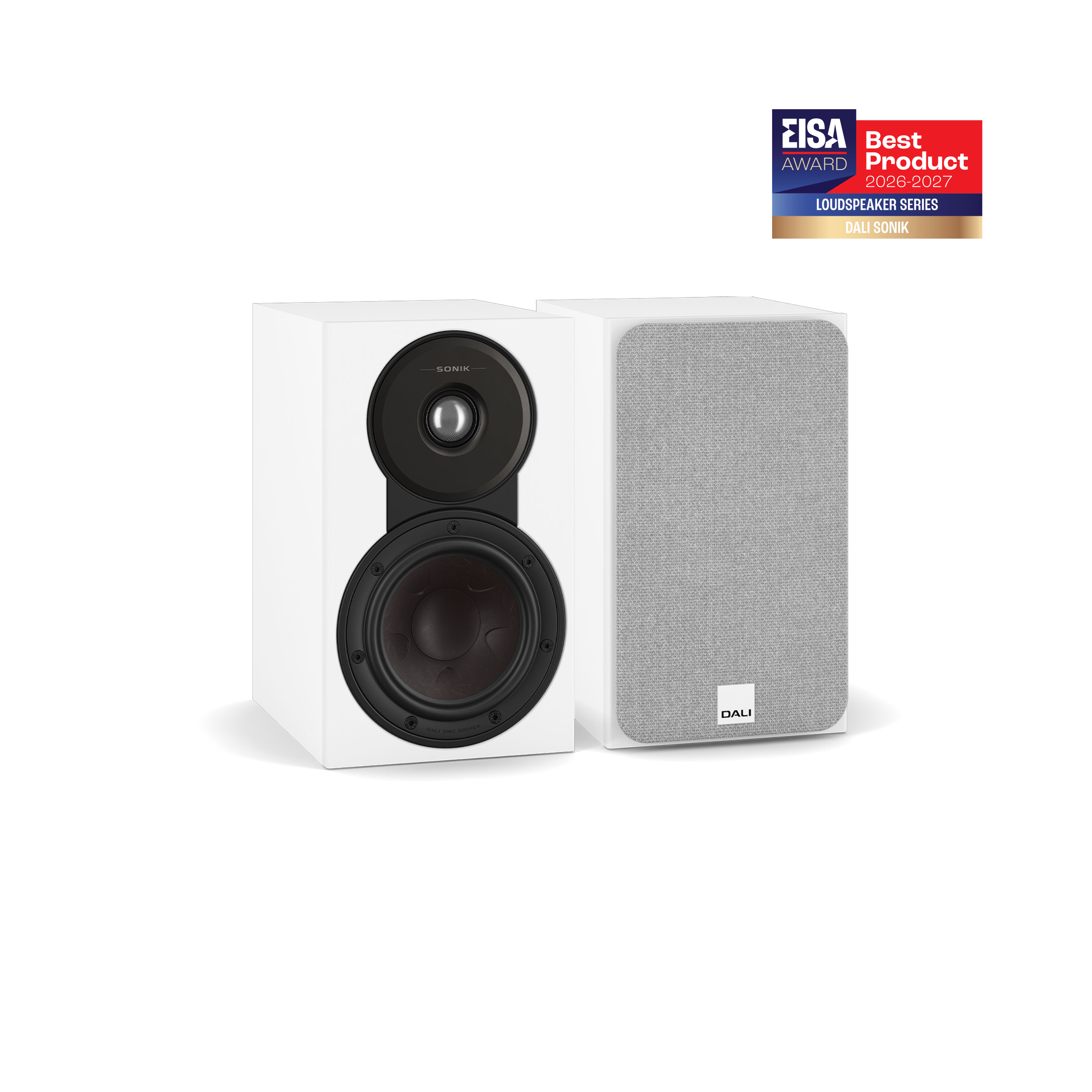 Sonik 1 Bookshelf Speaker Pair - White