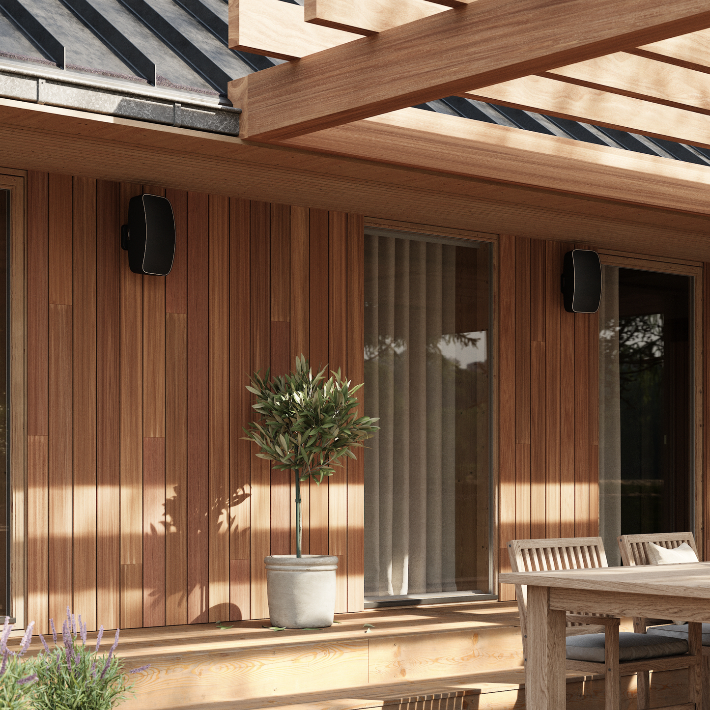 Gardian OW-6 Outdoor Loudspeaker Pair - Black