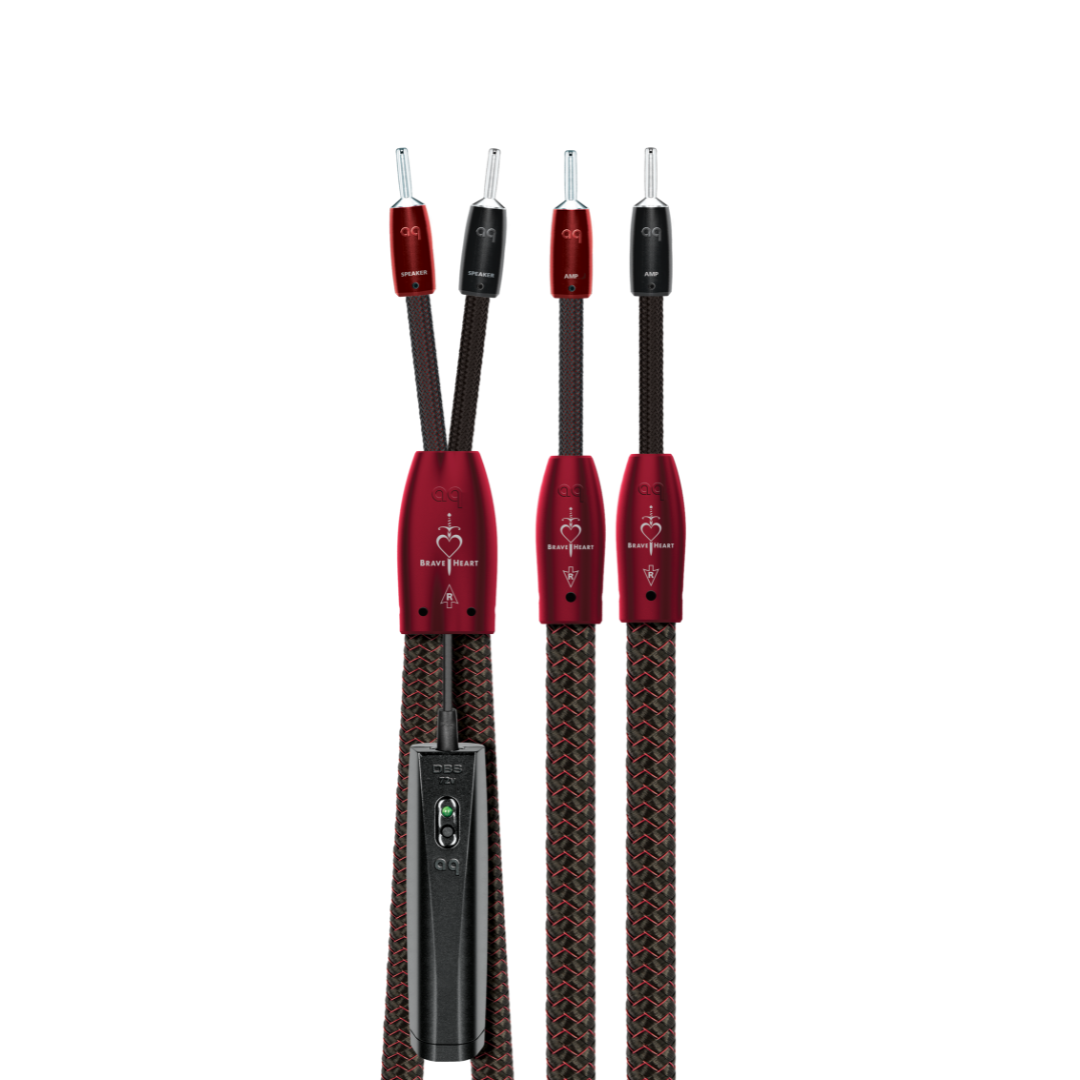 Brave Heart Full-Range Speaker Cable ( 12 ft pair ) w/Bananas
