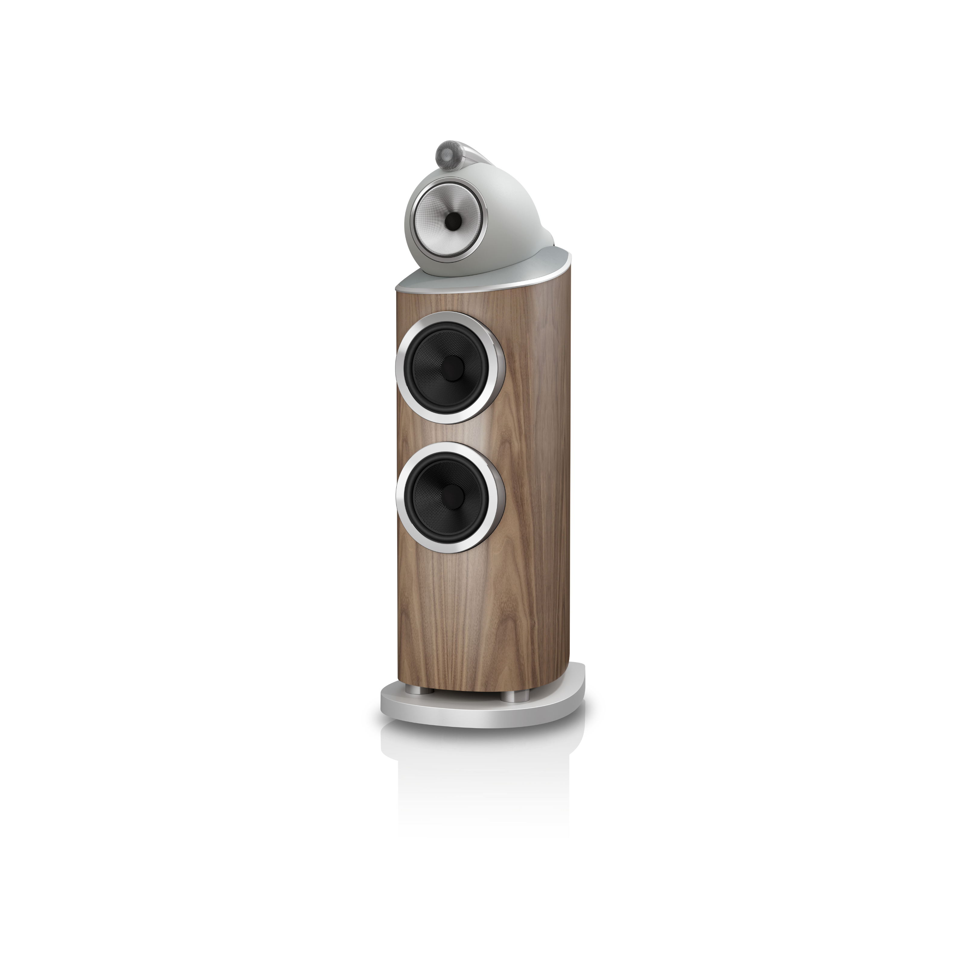 802 D5 Floor-standing Speaker Pair - Light Walnut