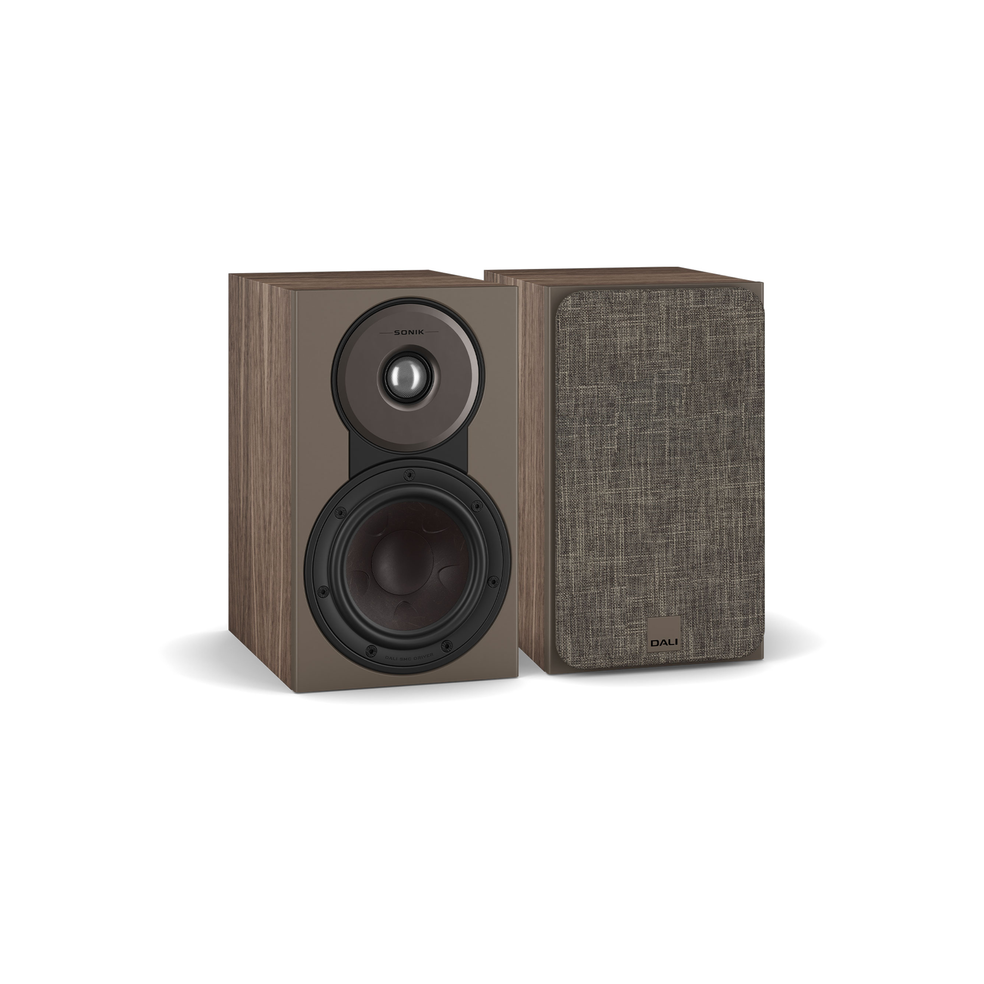 Sonik 1 Bookshelf Speaker Pair - Walnut