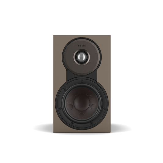 Sonik 1 Bookshelf Speaker Pair - Walnut