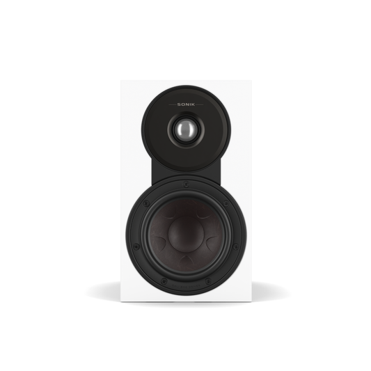 Sonik 1 Bookshelf Speaker Pair - White