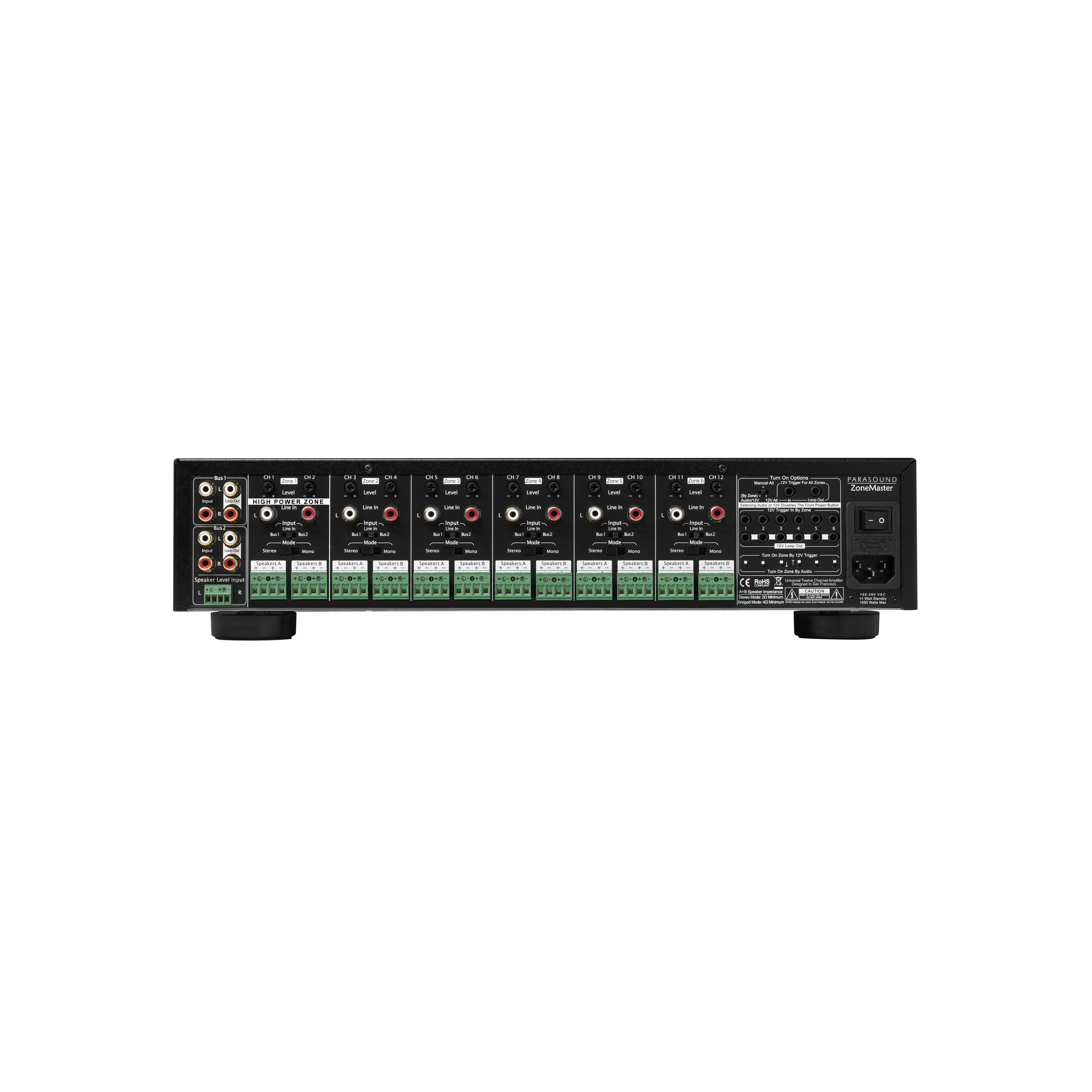 ZoneMaster® ZM12 12-Zone Channel Amplifier