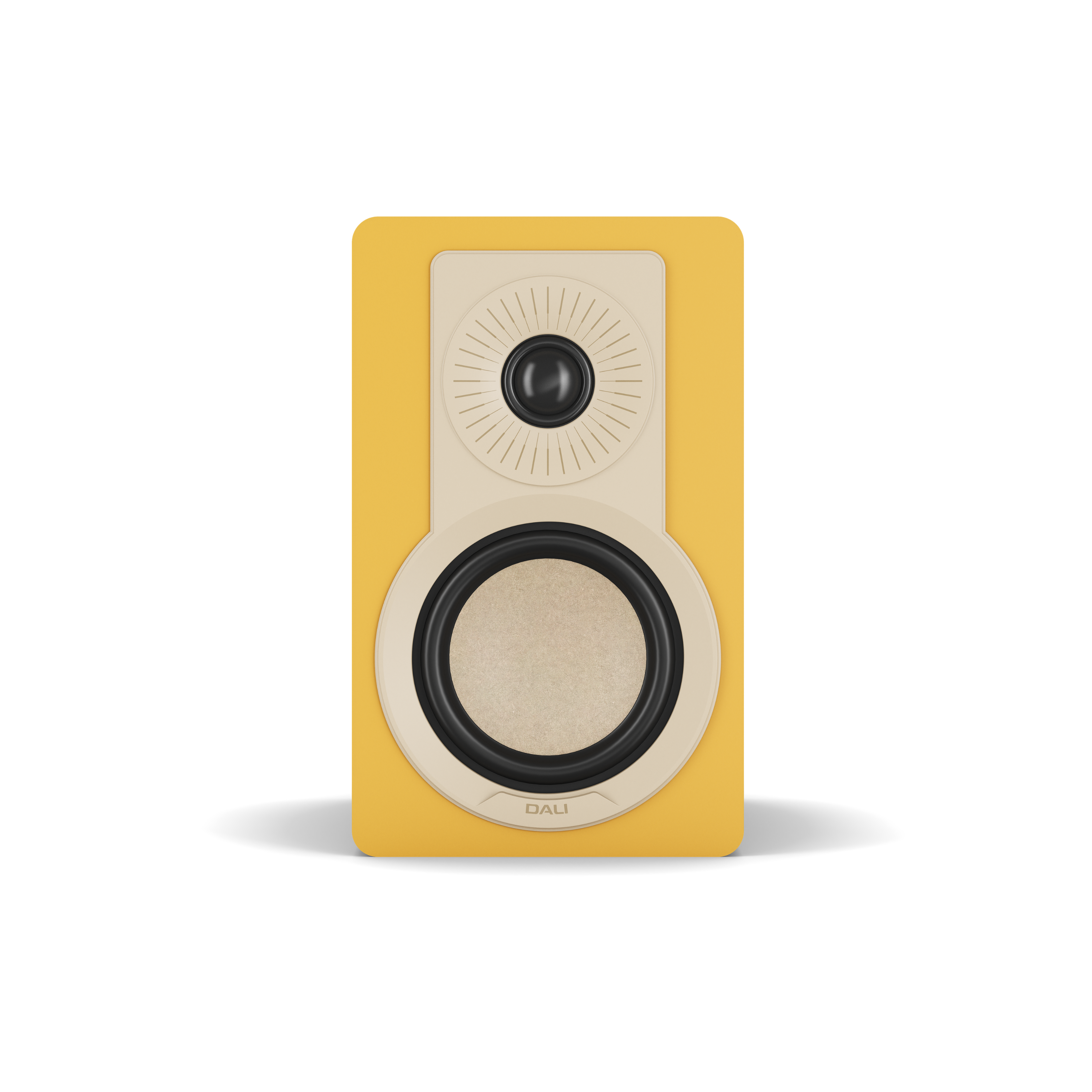 Kupid Compact Bookshelf Speaker - Golden Yellow