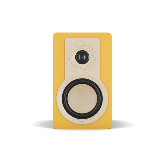 Kupid Compact Bookshelf Speaker - Golden Yellow