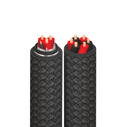 AudioQuest BigFoot BASS Speaker Cable ( 8 ft pair) w/Multi-Spades