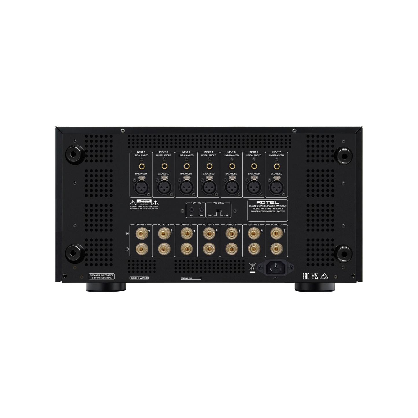 RMB-1587 MKII Multichannel Amplifier - Black