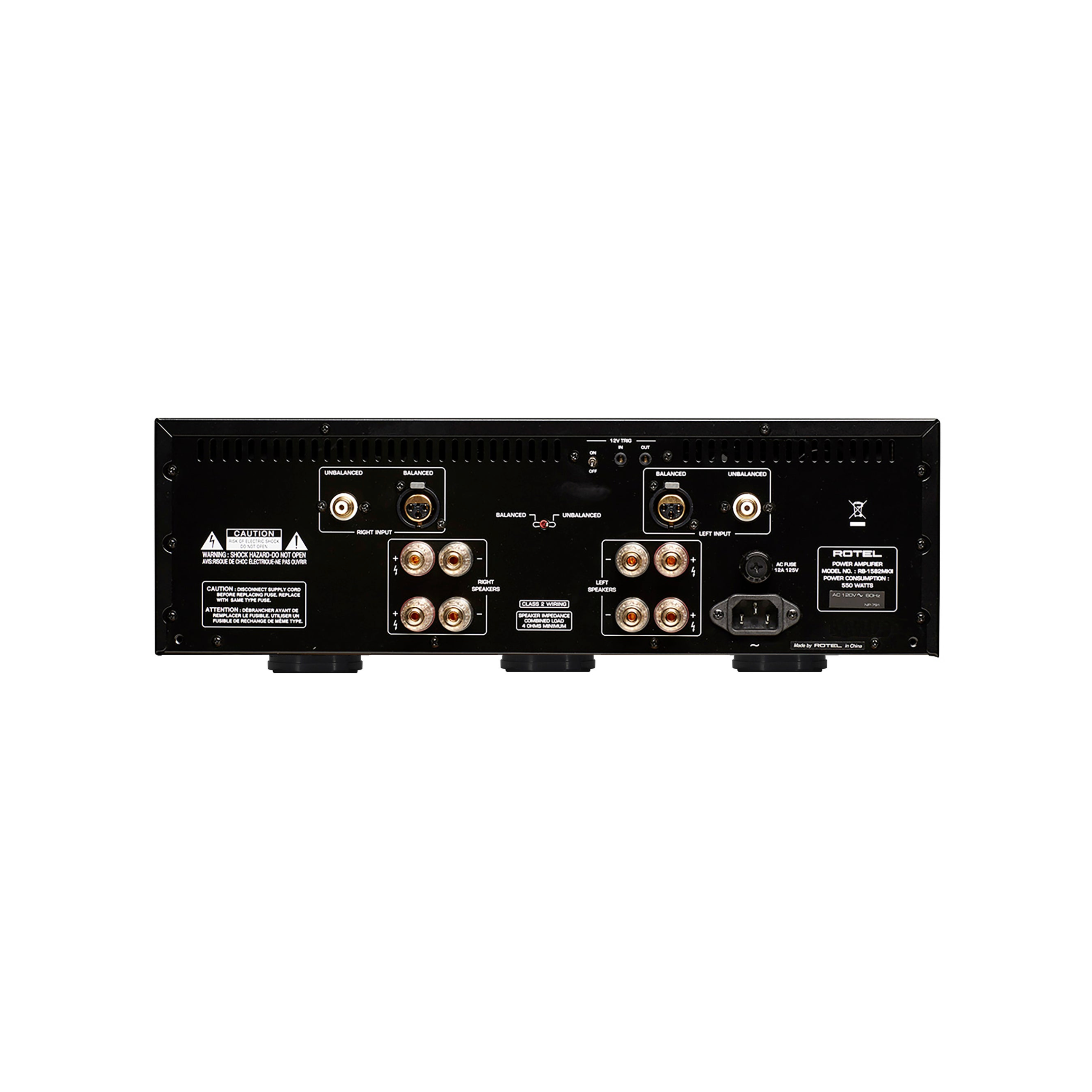 RB-1582 MKII 2 Channel Power Amplifier - Silver