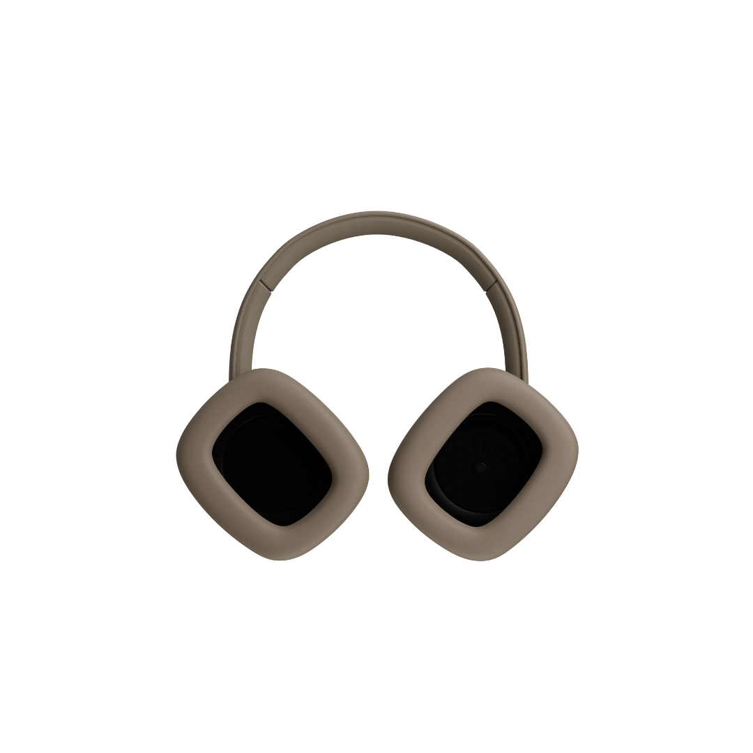 IO-12 Wireless Noise Cancelling Hi-Fi Headphones - Mocha Grey