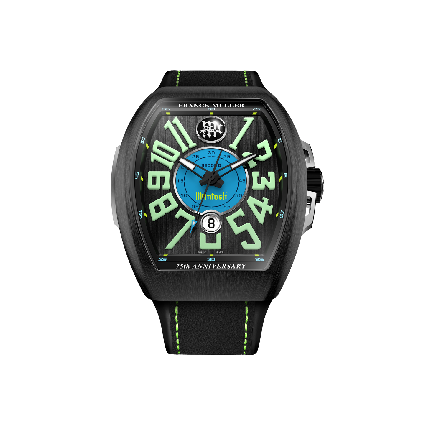 McIntosh Vanguard Classical Steel Black 75th Anniversary Watch by Franck Muller