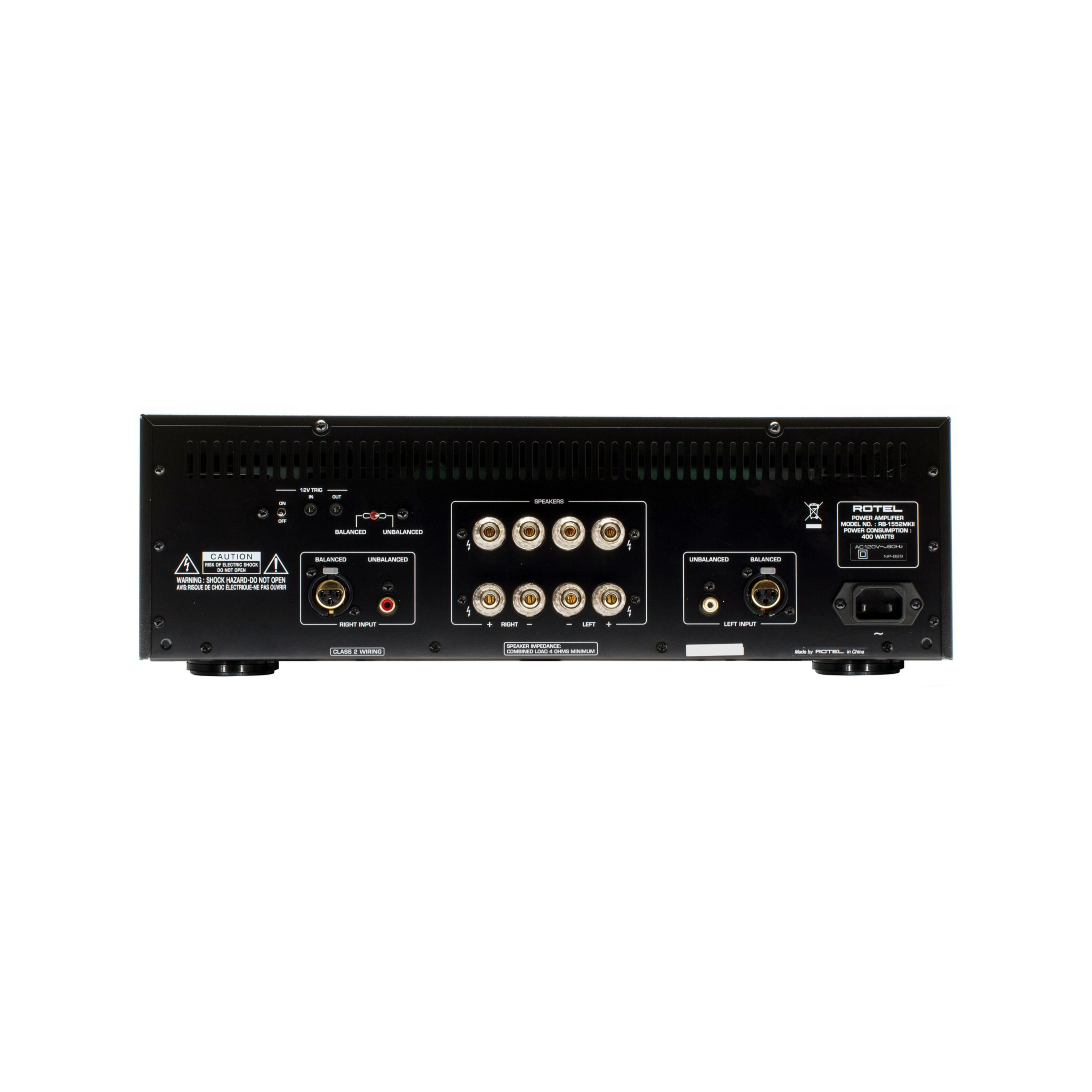 RB-1552 MkII 2 Channel Power Amplifier - Silver