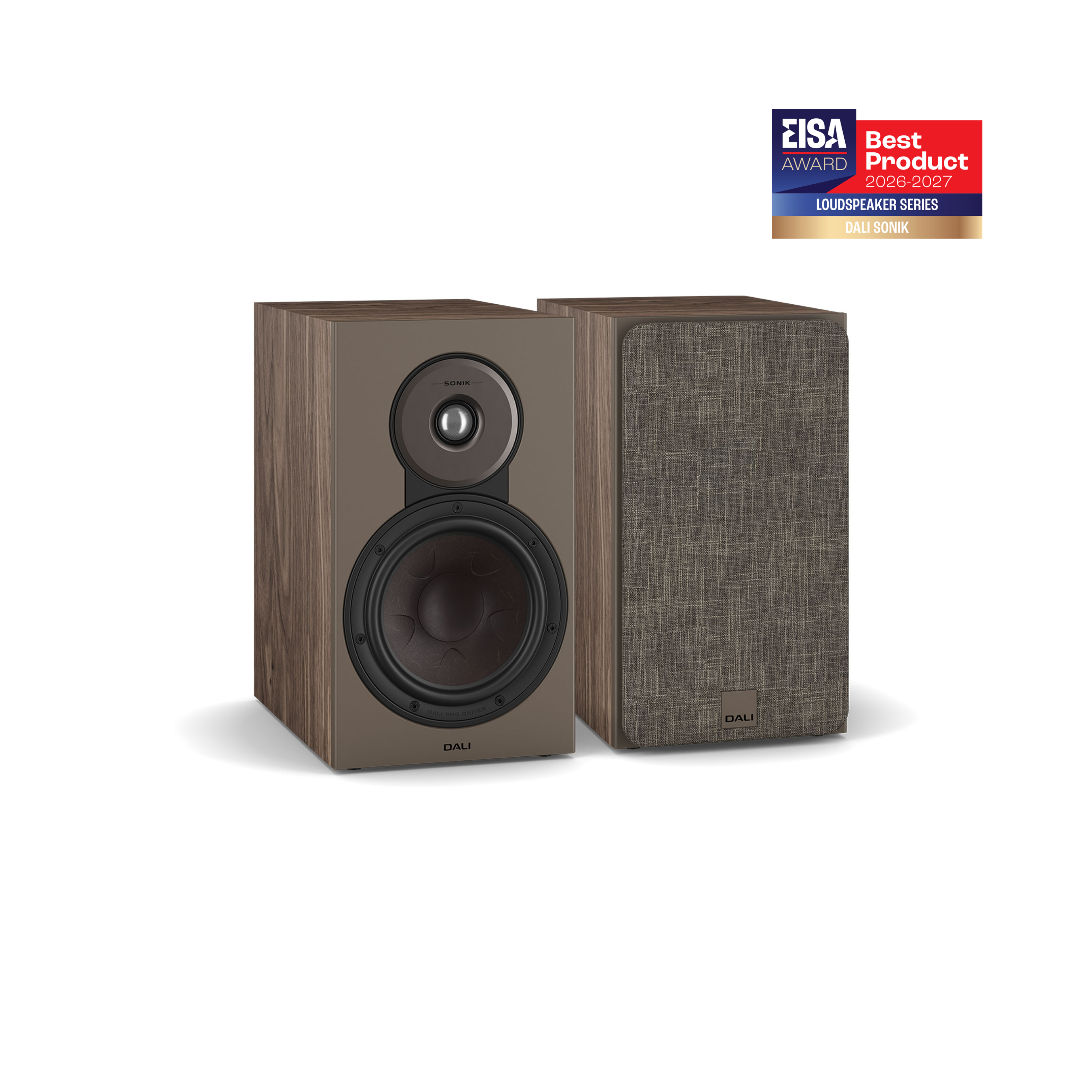 Sonik 3 Bookshelf Speaker Pair - Walnut