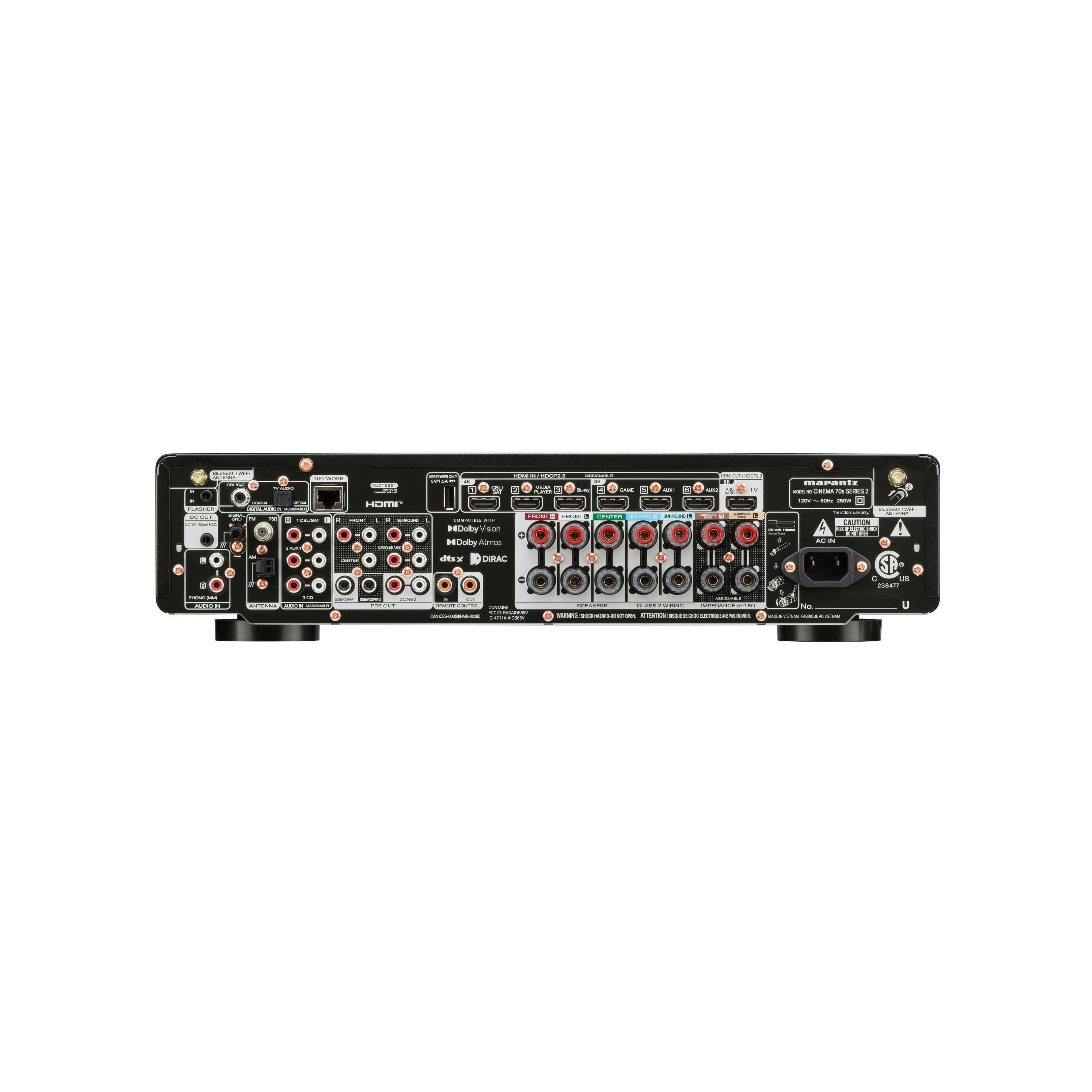 Cinema 70S Series 2 7.2-Channel Slimline AV Receiver