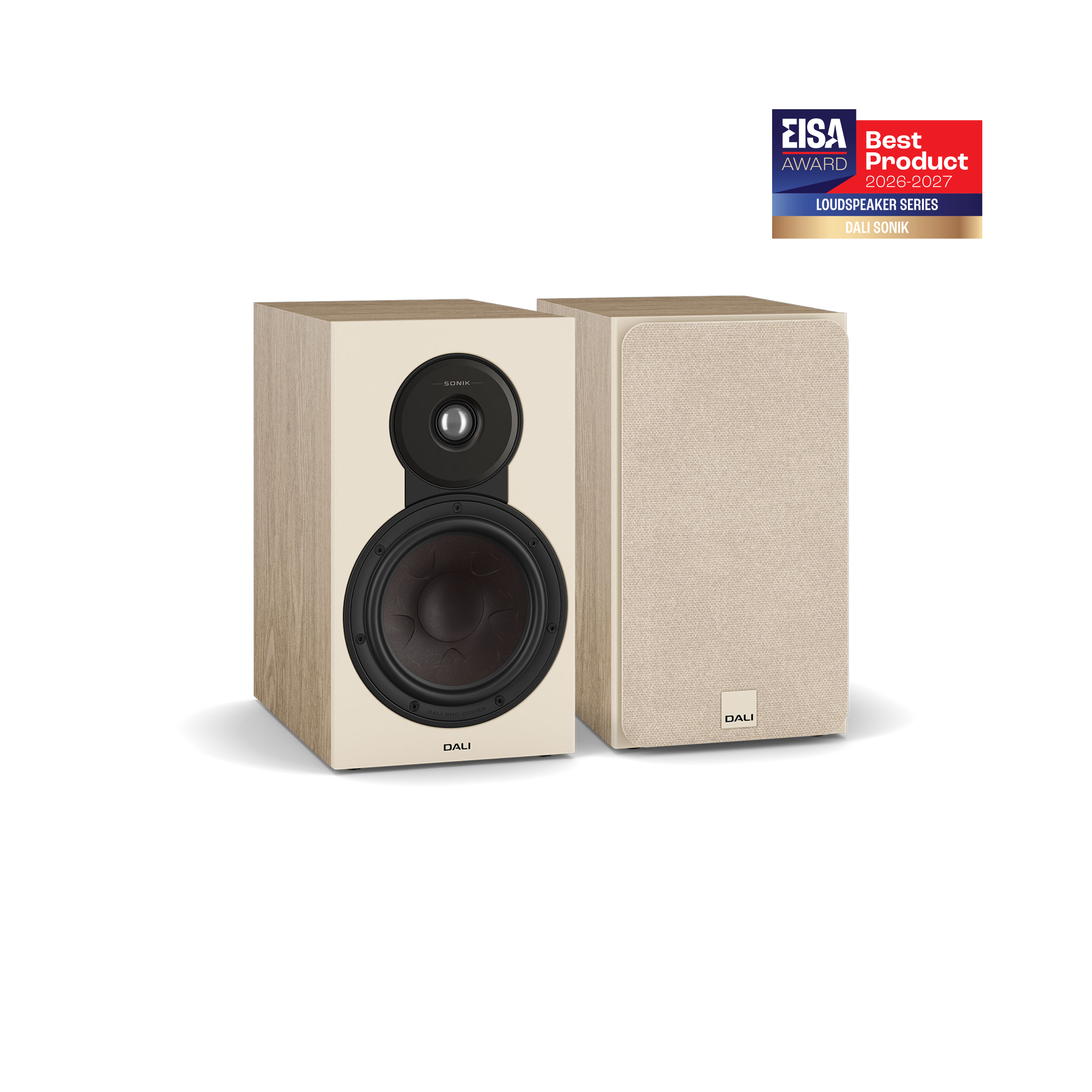 Sonik 3 Bookshelf Speaker Pair - Natural Oak