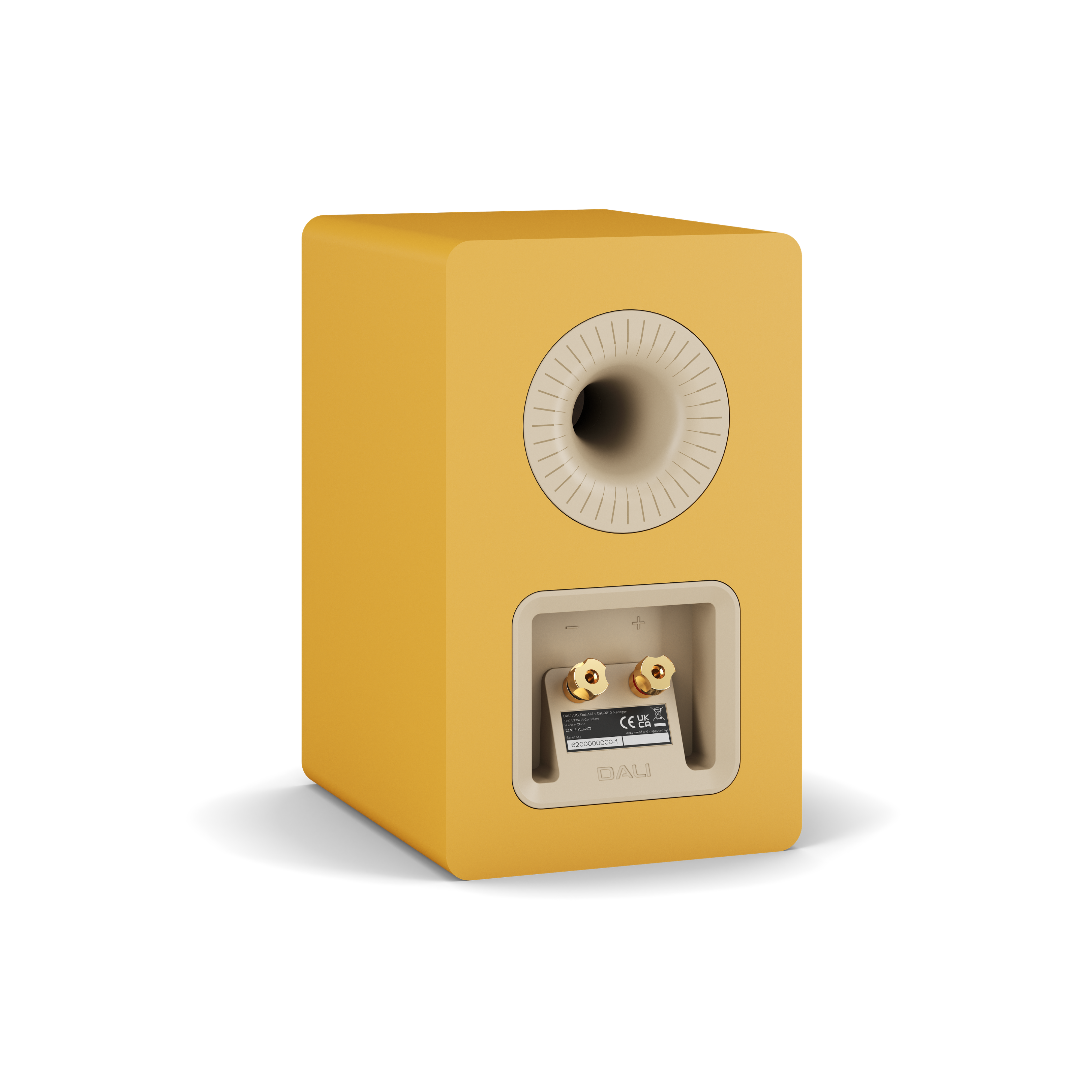 Kupid Compact Bookshelf Speaker - Golden Yellow