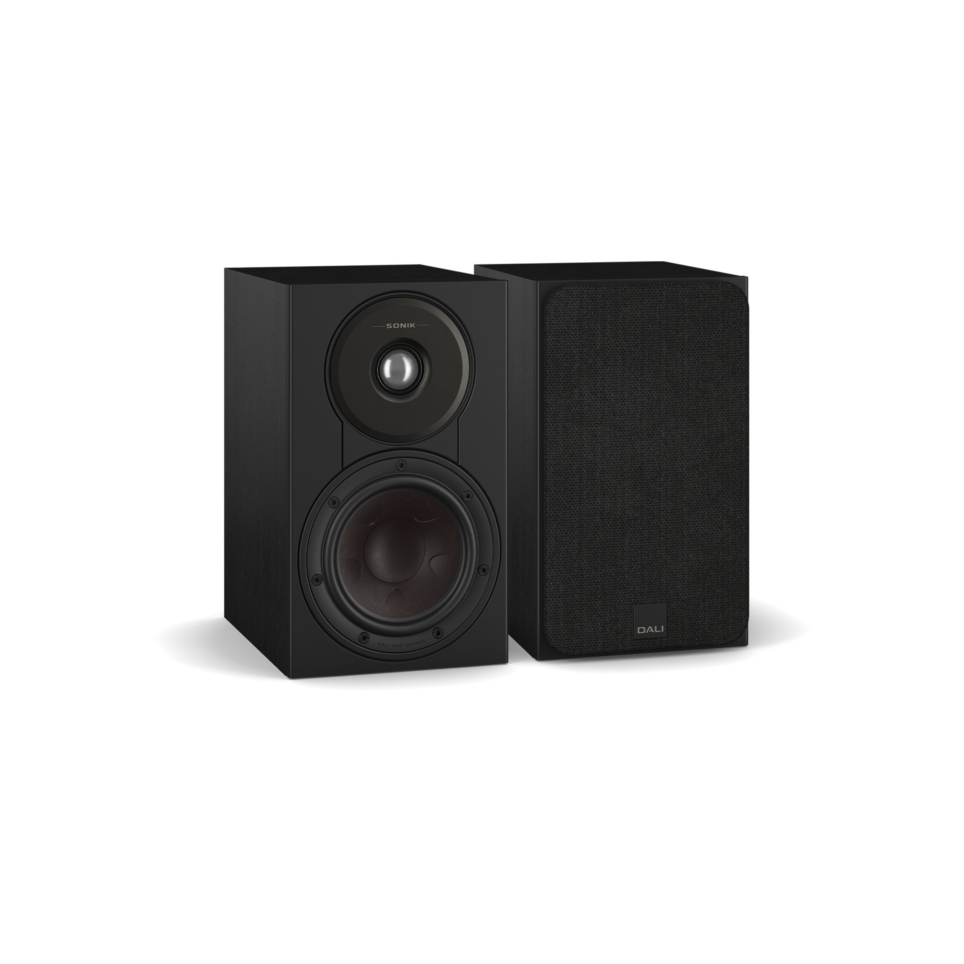 Sonik 1 Bookshelf Speaker Pair - Black Ash