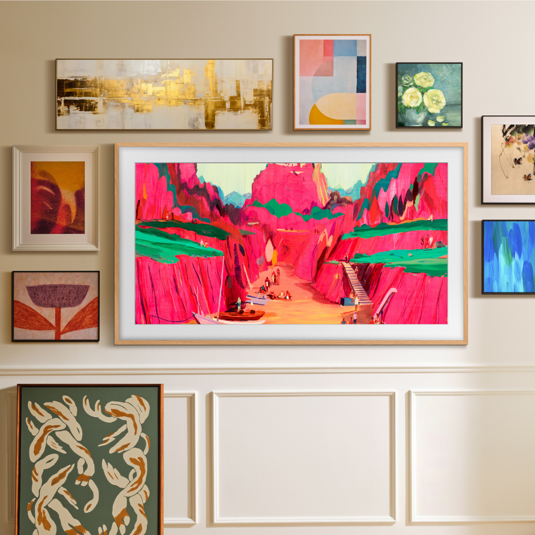 65 Inch Class The Frame Pro LS03FW Neo QLED 4K Art Mode Samsung Vision AI Smart TV (2025) QN65LS03FWFXZC