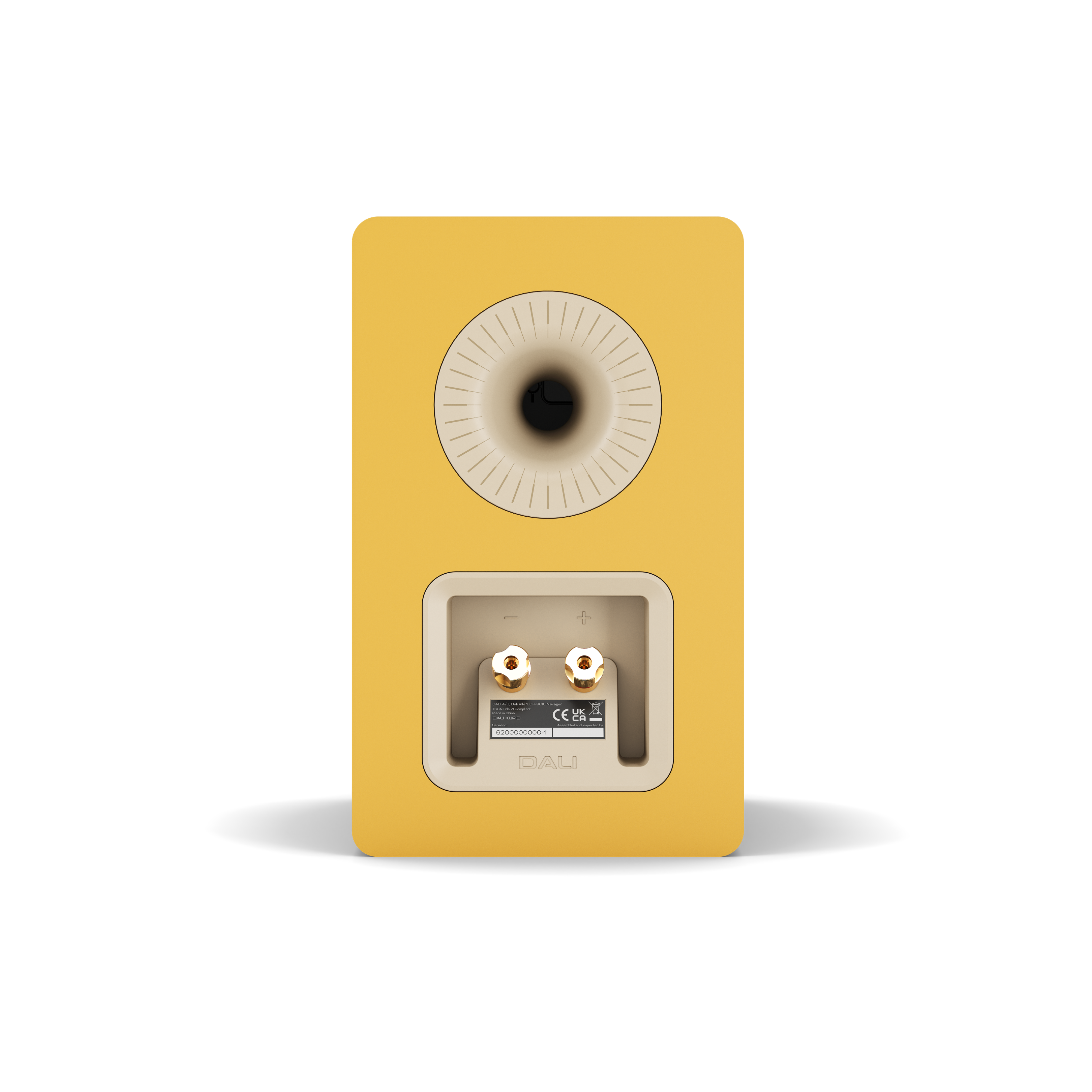 Kupid Compact Bookshelf Speaker - Golden Yellow
