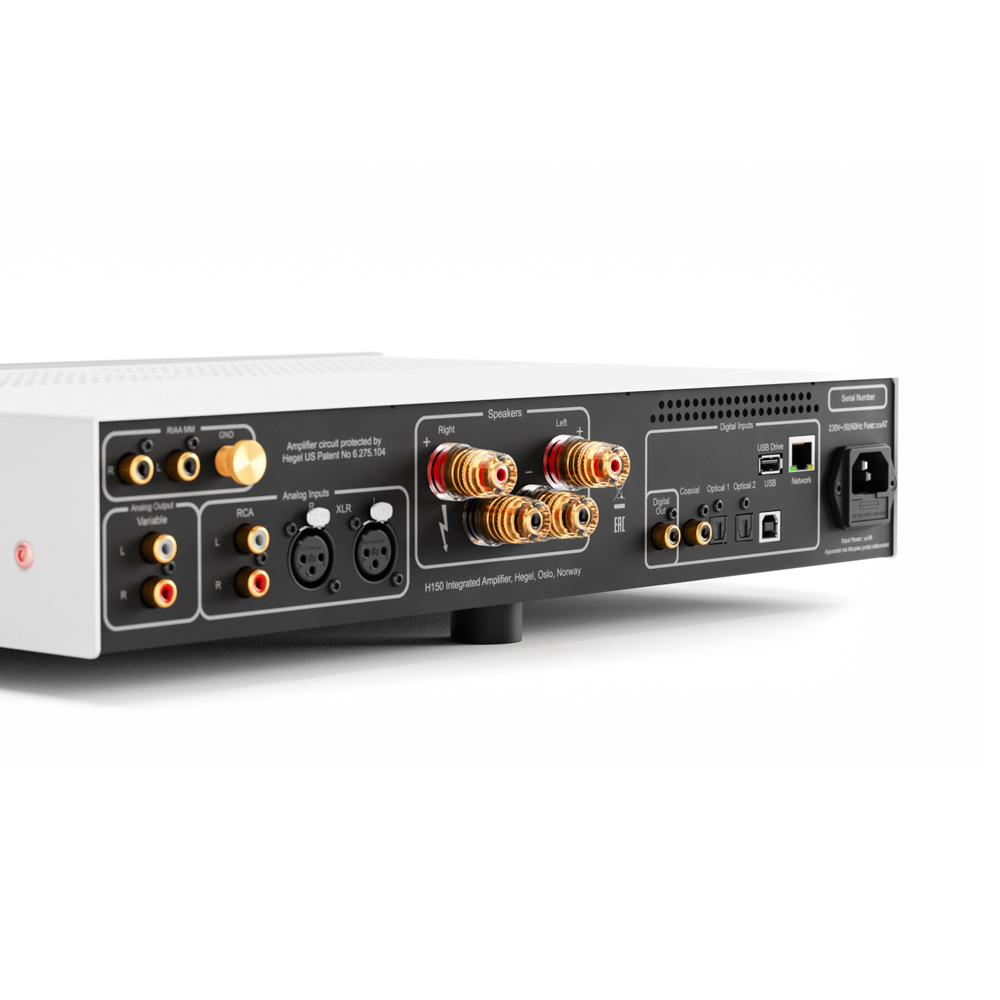 H150 75w x 2 Integrated Amplifier - White