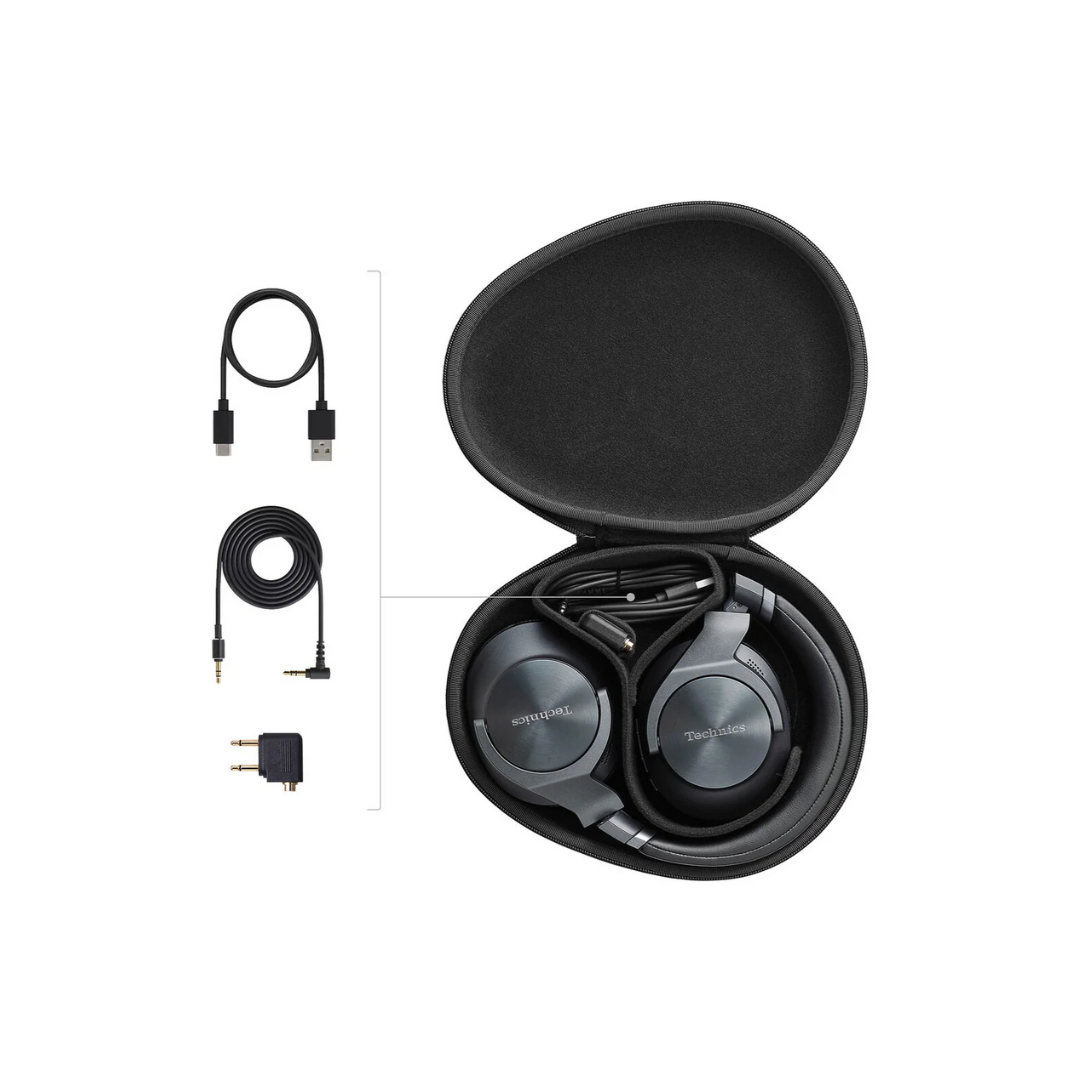 EAH-A800 Wireless Headphones with Noise Cancelling and Microphone - Black