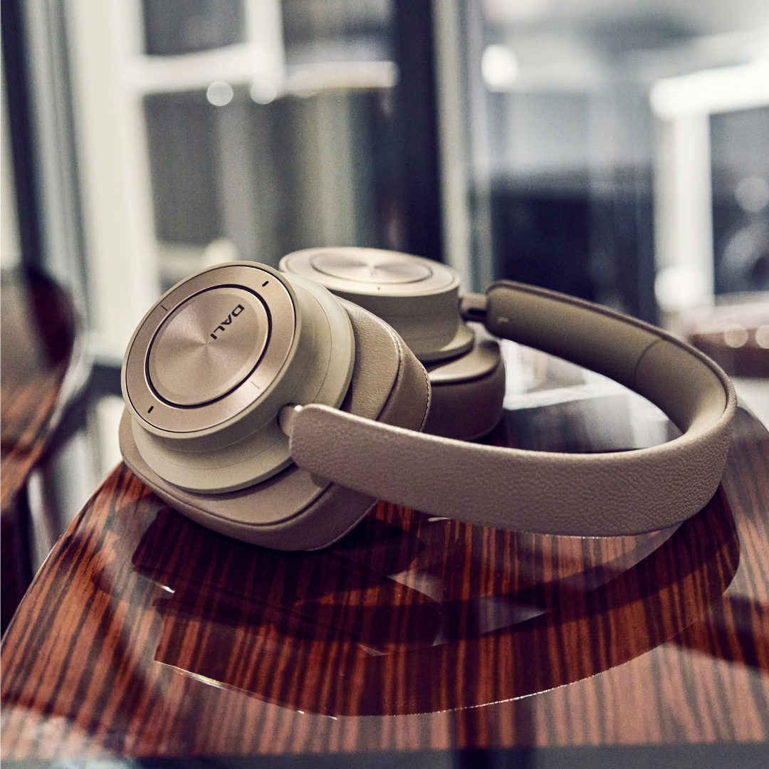 IO-12 Wireless Noise Cancelling Hi-Fi Headphones - Mocha Grey