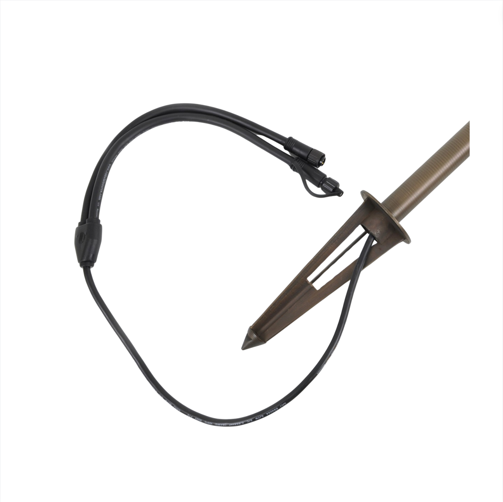 FLEX Double Tiered Hat Path Light - Vintage Brass