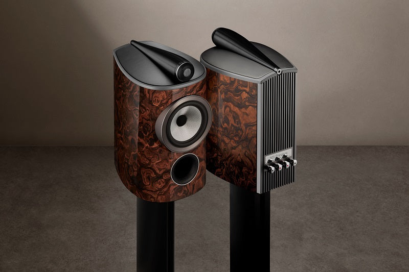 805 D4 Signature Stand Mount Speaker Pair - California Burl Gloss