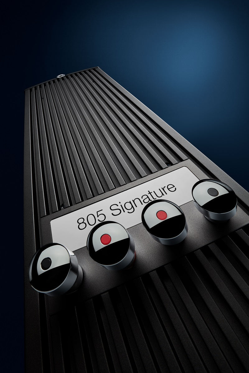 805 D4 Signature Stand Mount Speaker Pair - Midnight Blue Metallic
