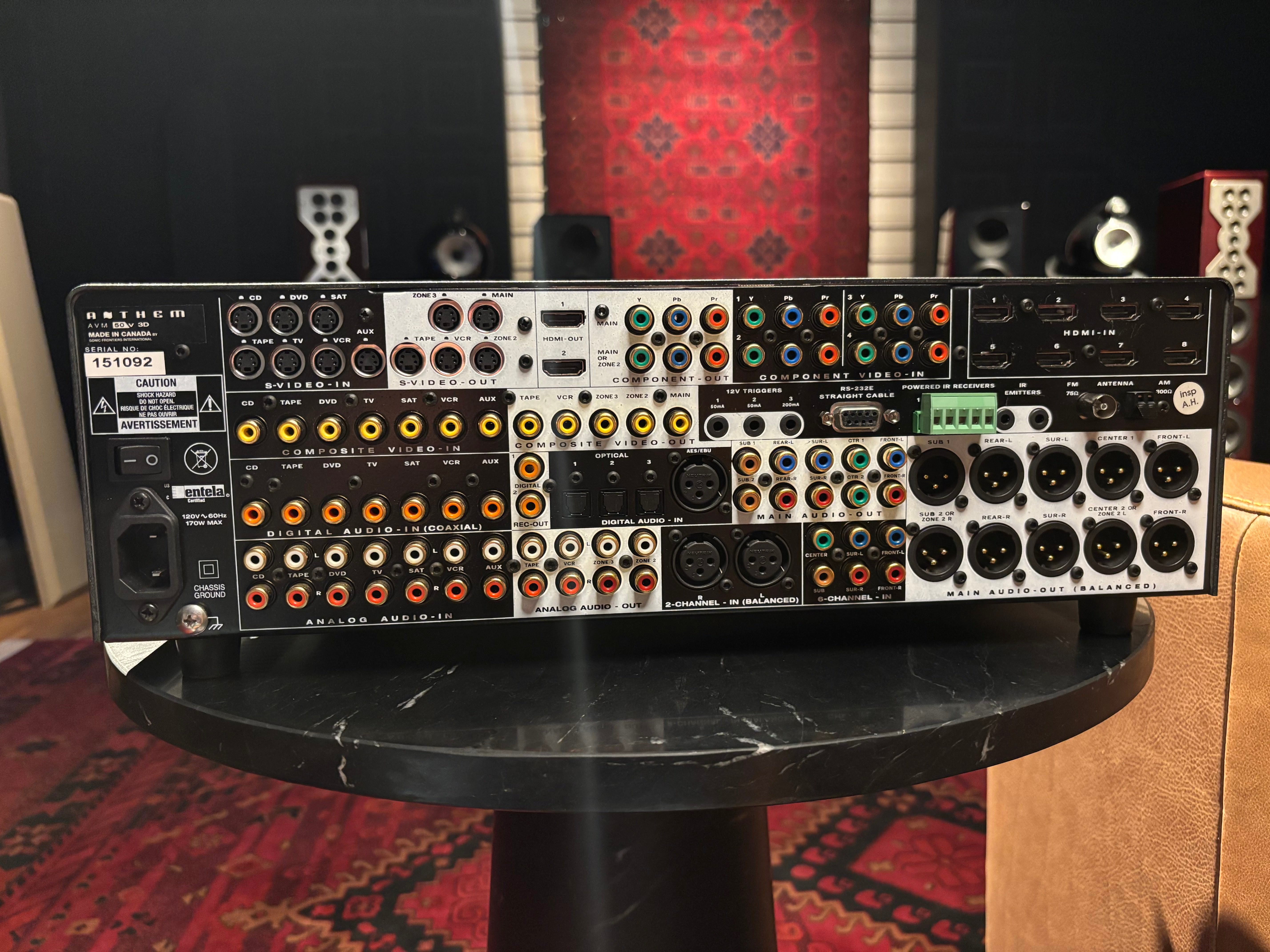 PRE-OWNED AVM 50V 7.1-channel A/V processor with Anthem Room Correction (ARC)